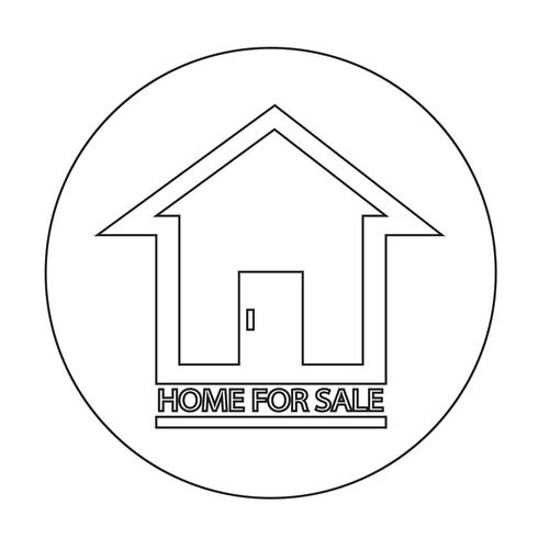 Home For Sale-pictogram vector