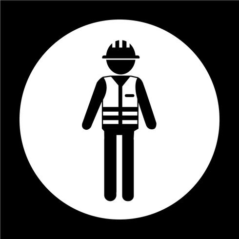 Werknemer mensen pictogram vector