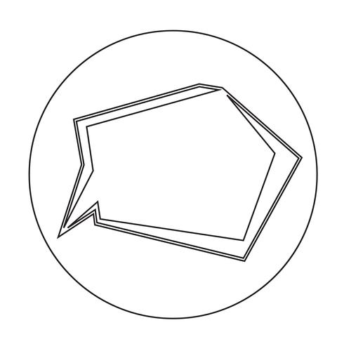 Toespraak bubble pictogram vector