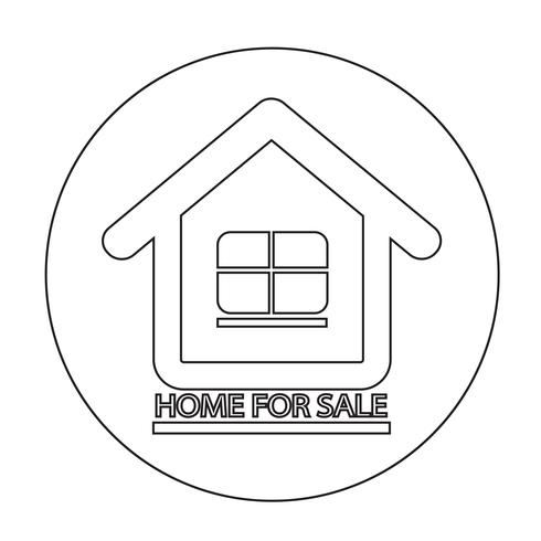 Home For Sale-pictogram vector