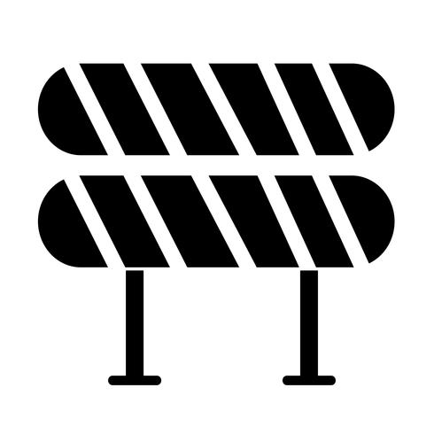 Weg barrière pictogram vector