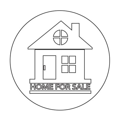 Home For Sale-pictogram vector