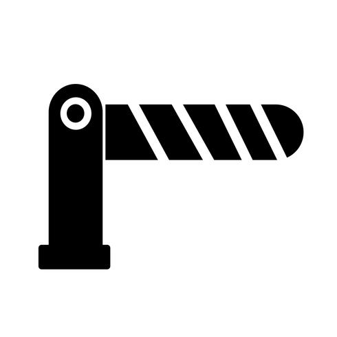 Weg barrière pictogram vector