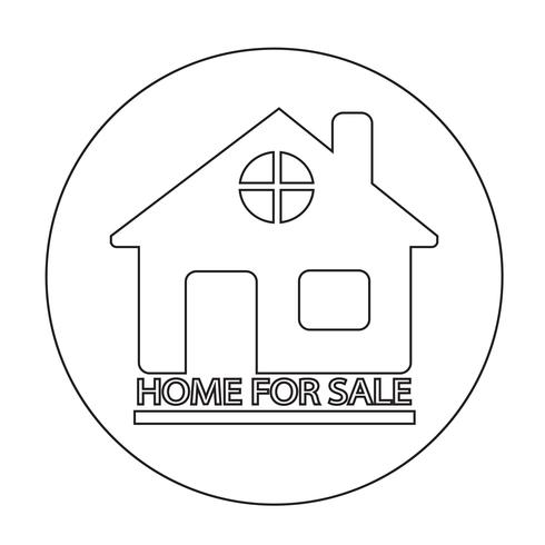 Home For Sale-pictogram vector