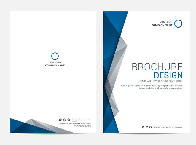 Brochure lay-out sjabloon, cover ontwerp achtergrond vector