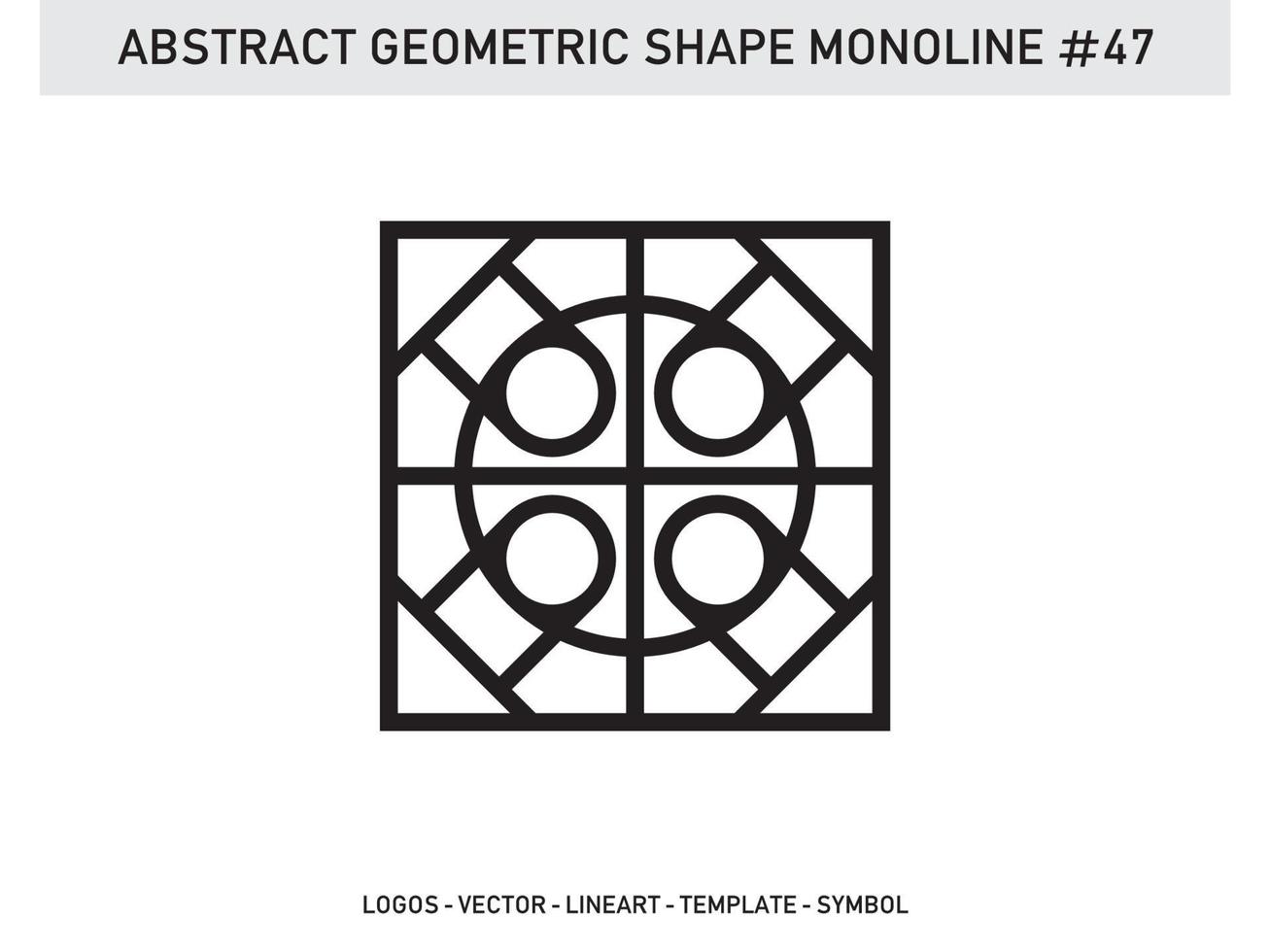 monoline geometrisch abstract ontwerp tegel lineart overzicht gratis vector