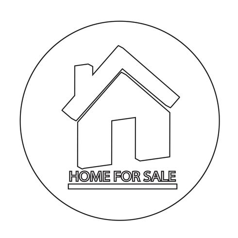 Home For Sale-pictogram vector