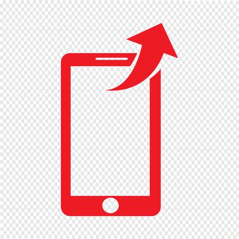 smartphone pictogram vectorillustratie vector