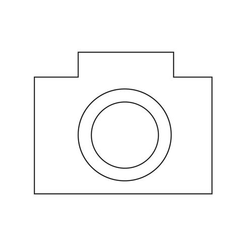 Camera pictogram vectorillustratie vector