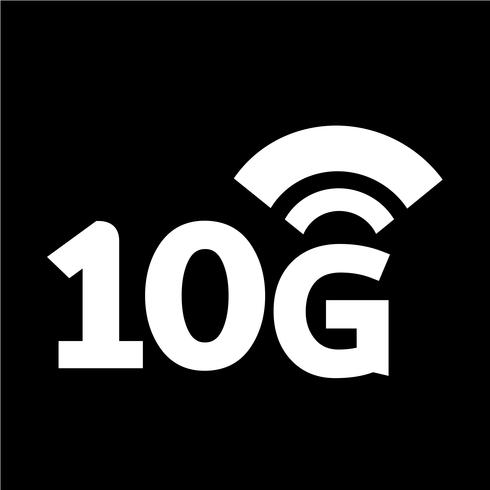 10G Wireless Wifi-pictogram vector