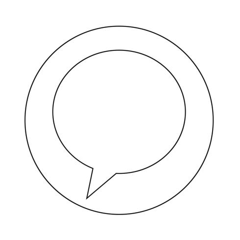 Toespraak bubble pictogram vector