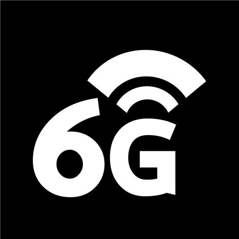 6G Wireless Wifi-pictogram vector