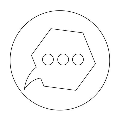 Toespraak bubble pictogram vector