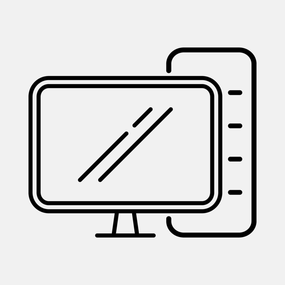 pc computerpictogram vector