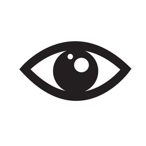 Oog pictogram vectorillustratie vector