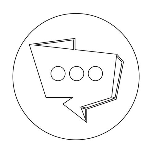 Toespraak bubble pictogram vector