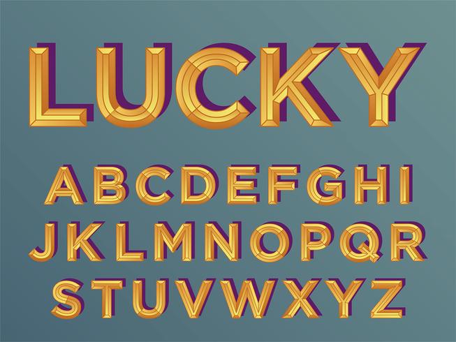 Gouden vetgedrukte typografie vector