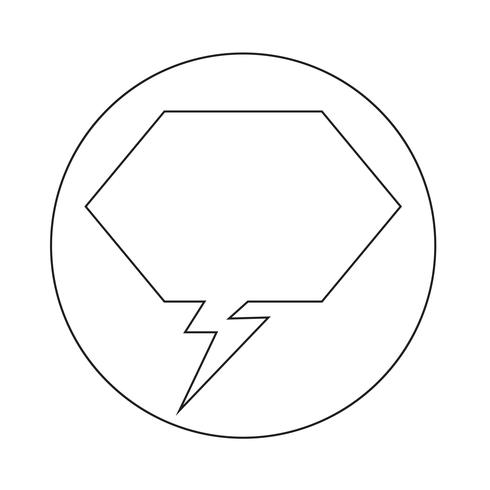 Toespraak bubble pictogram vector