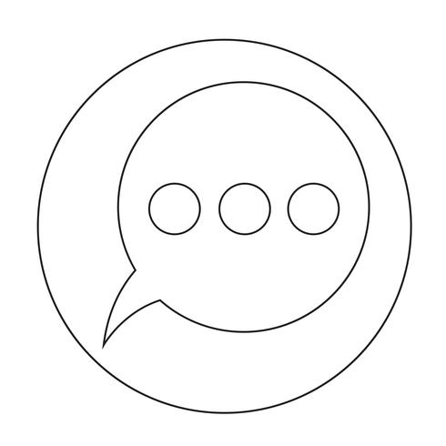 Toespraak bubble pictogram vector