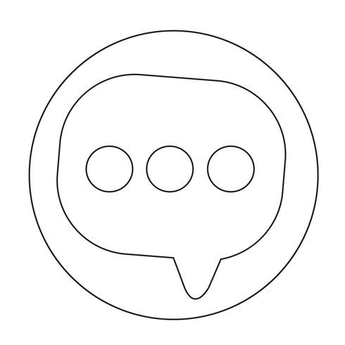 Toespraak bubble pictogram vector