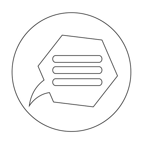 Toespraak bubble pictogram vector