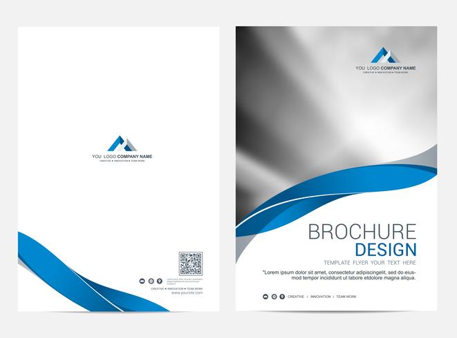 Brochure lay-out sjabloon, cover ontwerp achtergrond vector