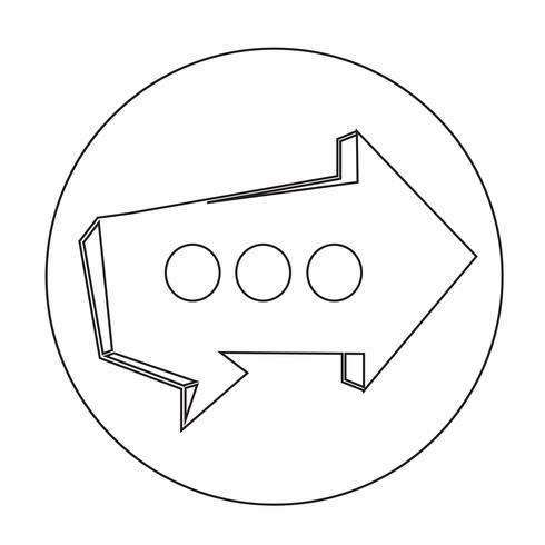 Toespraak bubble pictogram vector