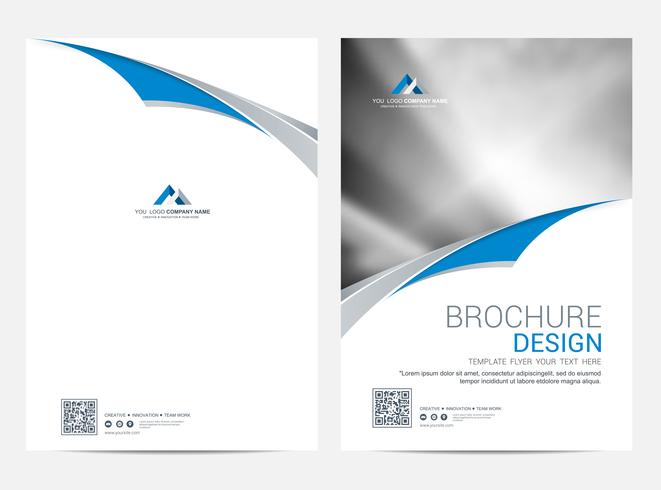 Brochure lay-out sjabloon, cover ontwerp achtergrond vector