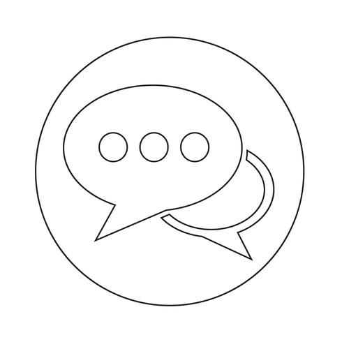 Toespraak bubble pictogram vector