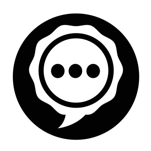 Toespraak bubble pictogram vector