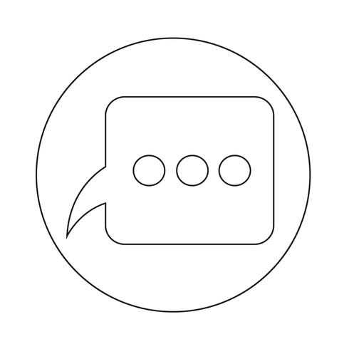 Toespraak bubble pictogram vector