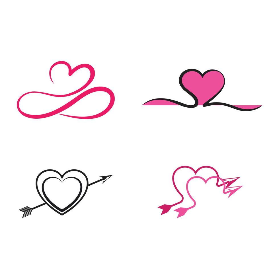 Valentijnsdag logo vector