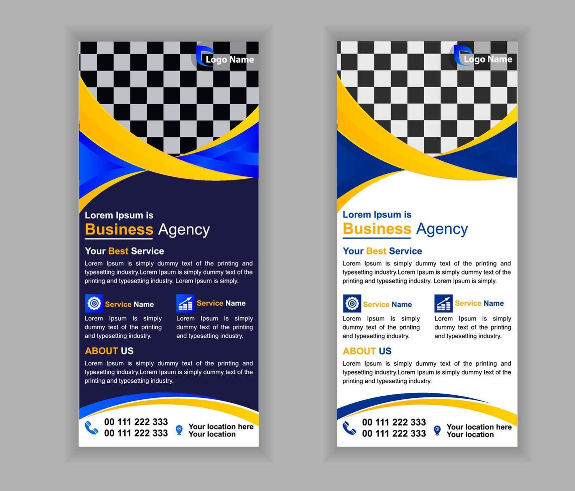 corporate business agency rack card ontwerp of medische gezondheid dl flyer aanpassen aan flyer brochure vector
