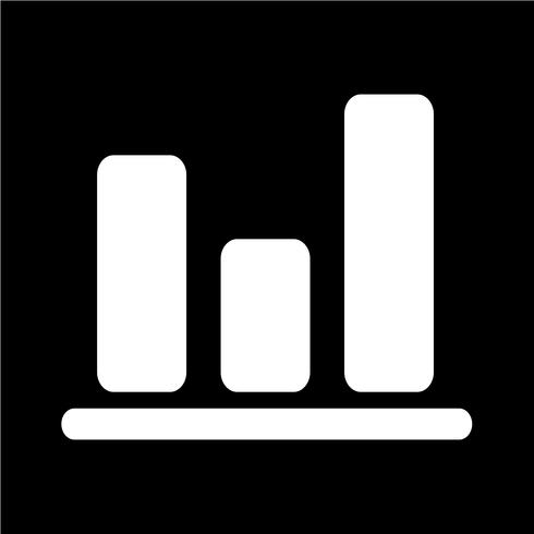 Eenvoudige diagram grafiek pictogram vectorillustratie vector