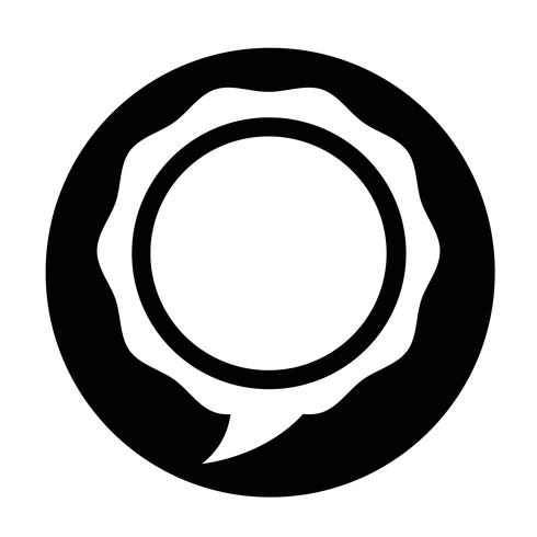 Toespraak bubble pictogram vector