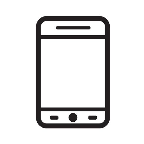 smartphone pictogram vectorillustratie vector