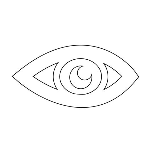 Oog pictogram vectorillustratie vector