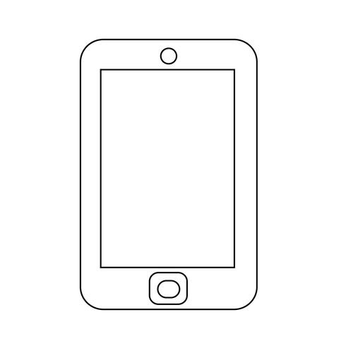 smartphone pictogram vectorillustratie vector