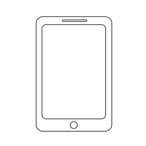 smartphone pictogram vectorillustratie vector