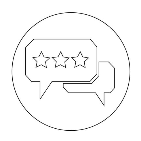 Toespraak bubble pictogram vector