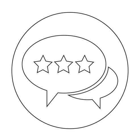 Toespraak bubble pictogram vector