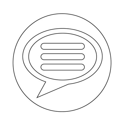 Toespraak bubble pictogram vector