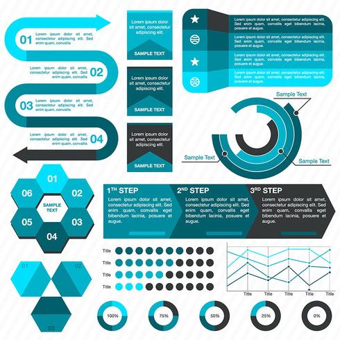 Kleurrijke zakelijke infographics vector