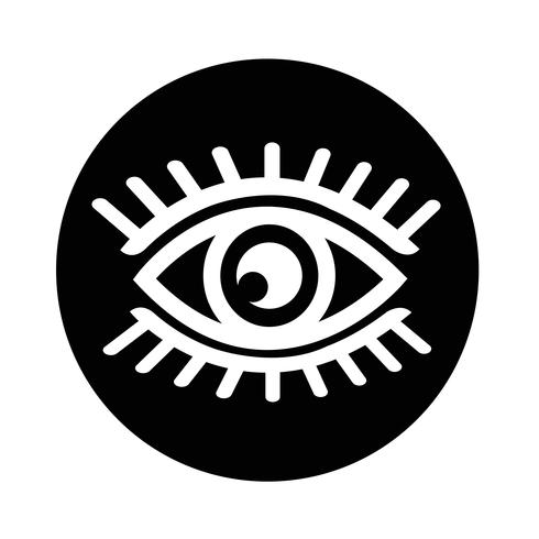 Teken van oogpictogram vector