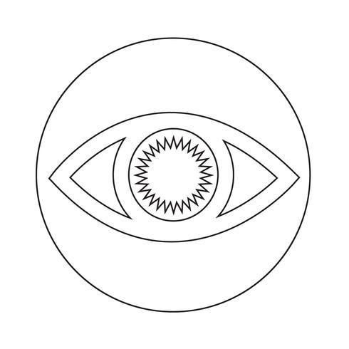 Teken van oogpictogram vector