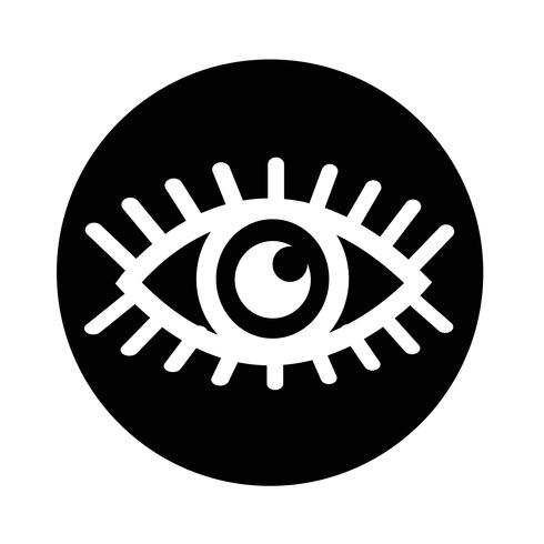 Teken van oogpictogram vector