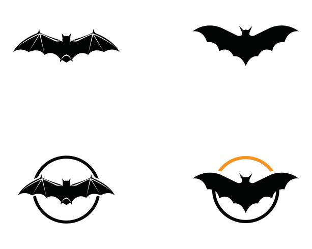 Bat logo en symbolen sjabloon vector