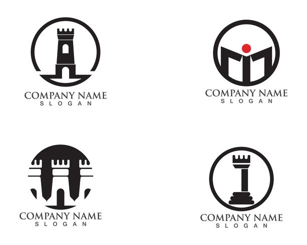 vesting logo en symbolen vector