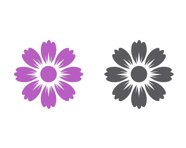 Jasmijn bloem pictogram vector illustratie ontwerpsjabloon logo