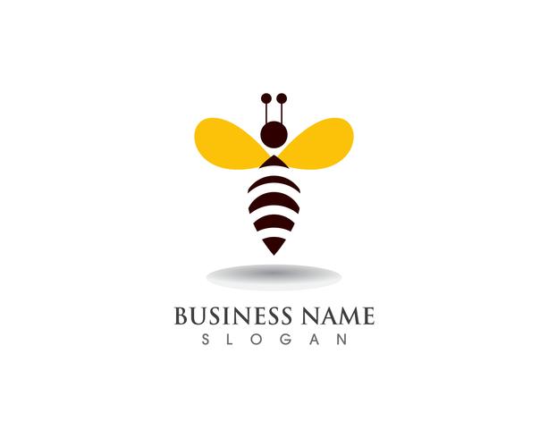 Bee Logo Template vector pictogram illustratie